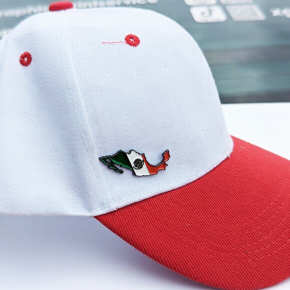 Mexico Pin For Caps Clothing Enamel Badge Mexican Flag pin Map of Mexico Pin - Picture 4 of 4